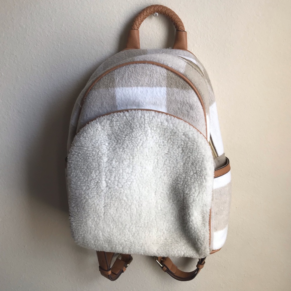 Adam Lippes for Target | Shearling Plaid Backpack